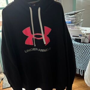 Under Armour Black Sweater with Pink Logo